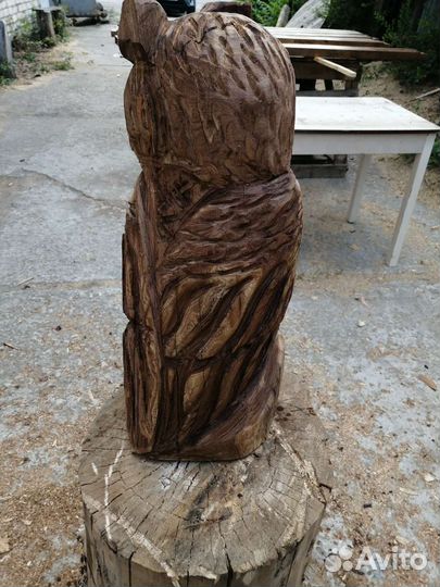 Деревянная сова 60см в наличии