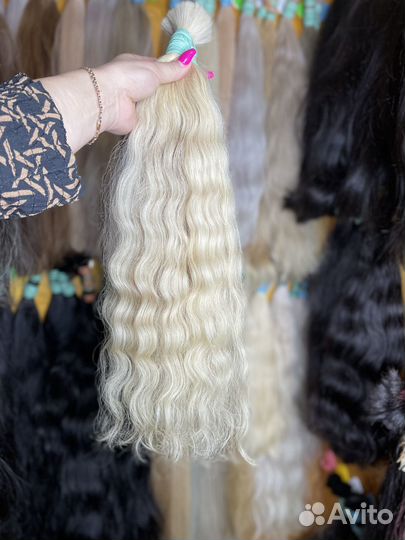 Кудри блонд волосы для наращивания