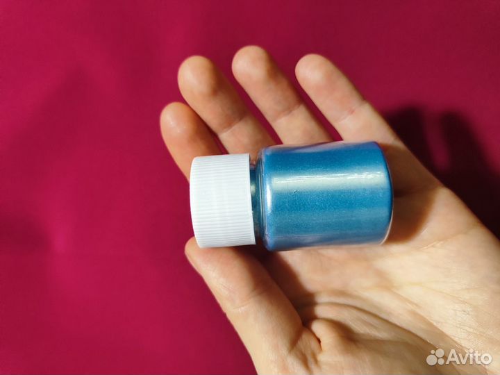 Перламутровый пигмент голубой, tiffani