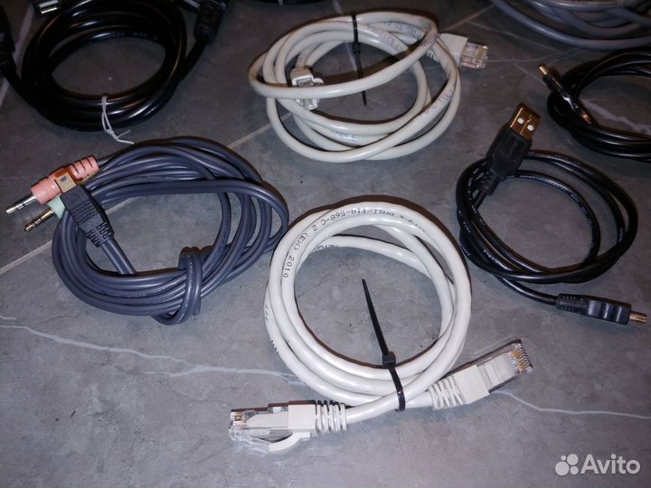 Кабели разные, провода, переходники, блоки питания