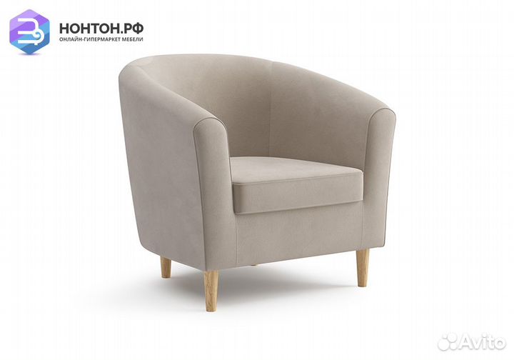 Кресло Вета велюр бежевый