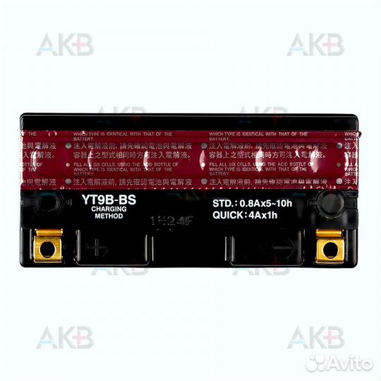 Аккумулятор для мотоцикла Yuasa YT9B-BS - 8.4 Ач 1