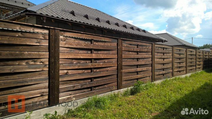 Забор Плетёнка двухметровый из Каменного дерева