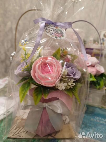 Букет цветов из мыла