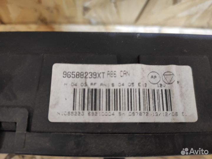 Блок управления климатом Citroen C3