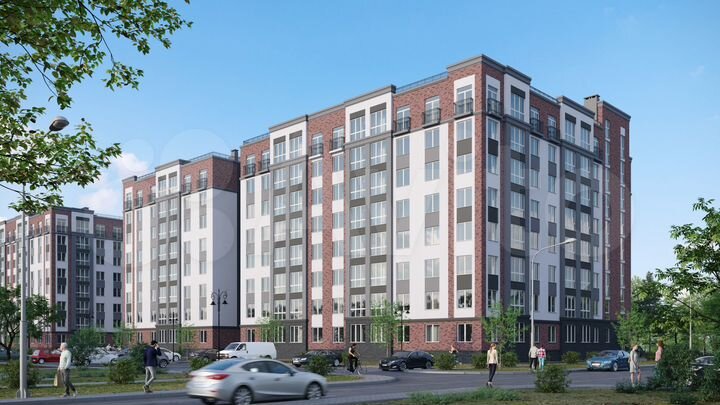 2-к. квартира, 69,1 м², 2/8 эт.