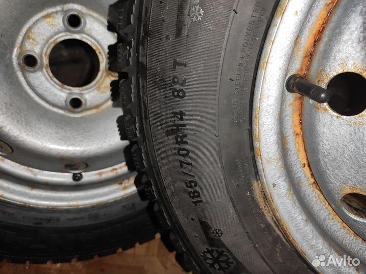 Колёса в сборе зимние на логан 14r