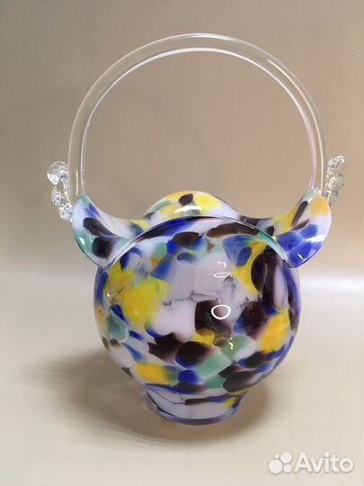 Ваза гутное стекло