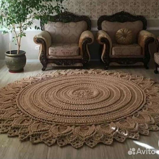 Коврик вязаный крючком