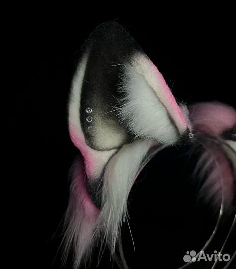 Ушки, неко ушки, ободок с ушками