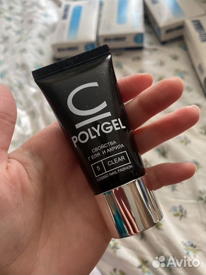 Полигель для наращивания ногтей прозрачный