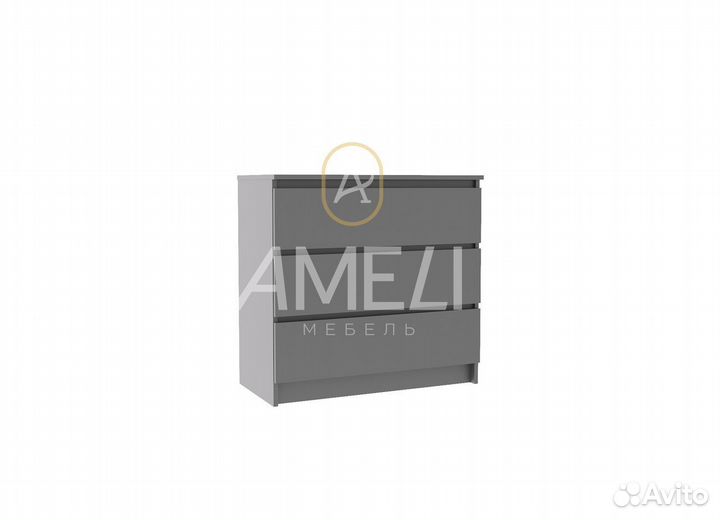 Комод в стиле икеа графит