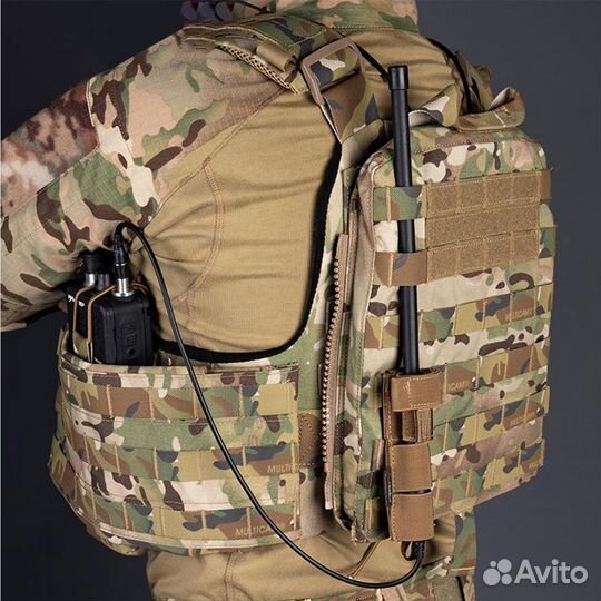 Тактическая портативная антенна с чехлом и кабелем