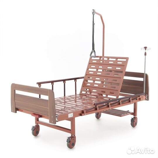 Кровать медицинская механическая с матрасом