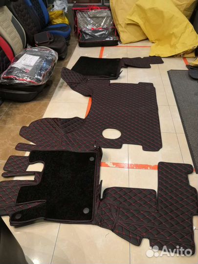 Ковры 3d из экокожи на Daf105 механика