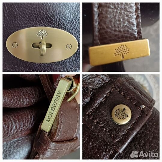 Кожаная сумка в стиле Mulberry