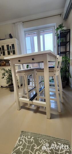 Барный стол и стулья IKEA Нордвикен