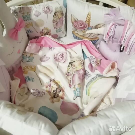 Бортики в кроватку новые