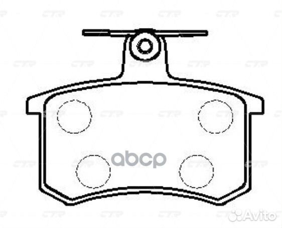 Старый номер ckvw-42) Колодки тормозные GK1269