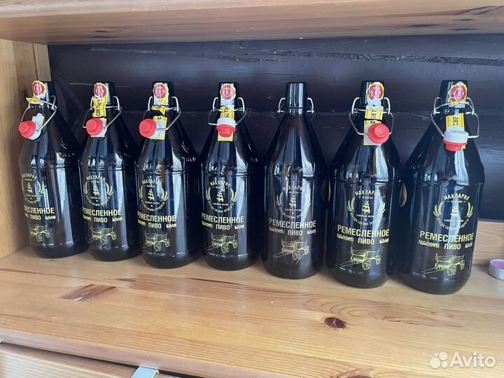 Стеклянная бутылка 1 л