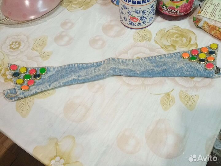 Воротник джинсовый