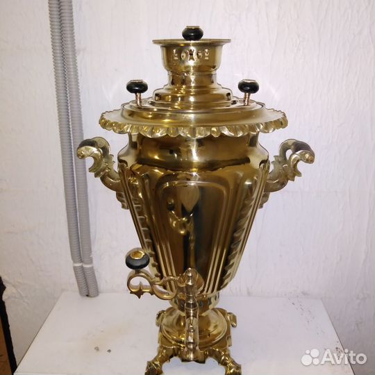 Самовар на дровах рюмка колоннами