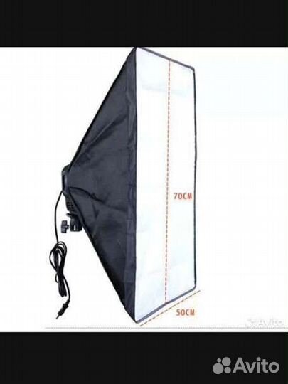 Комплект софтбокс,штатив,лампа