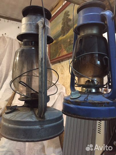 Керосиновая лампа стекло