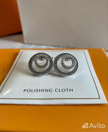 Серьги серебро бренд