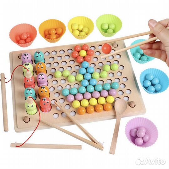 Развивающие деревянные игрушки Планшет деревянный