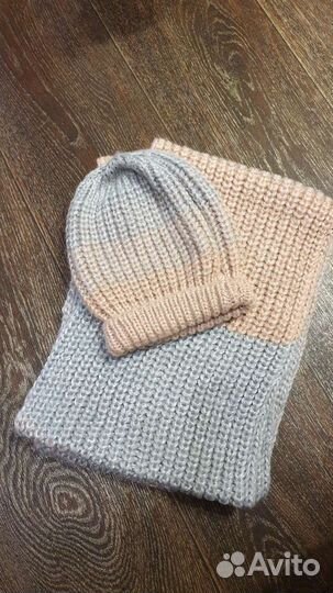 Комплект шапка и снуд