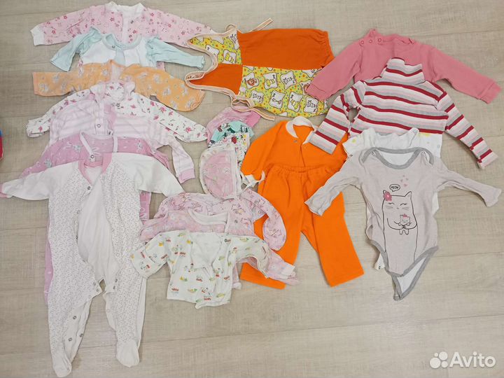 Пакет вещей на девочку до 80см