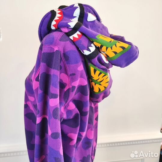 Худи abathing ape M с двойным капюшоном