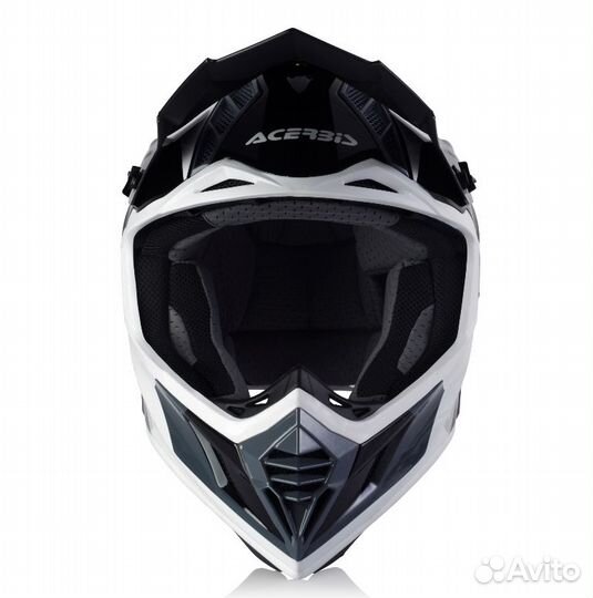 Мотошлем Acerbis X-track White/Black Glossy 2023