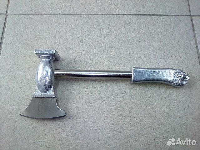 Топорик кухонный металлический большой