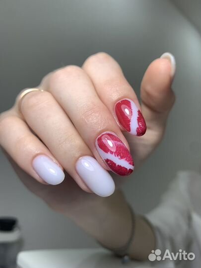 Маникюр наращивание ногтей