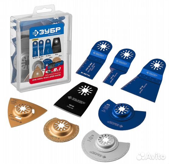 Зубр нр-5 UniLock, OIS-хвост., 5 предм., Набор нас