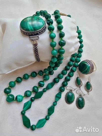 Украшения с малахитом