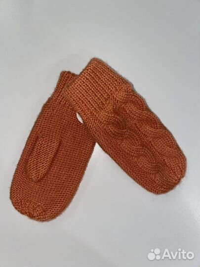 Варежки манишка шапка комплект вязанный reserved