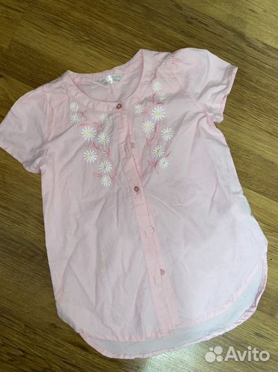 Детская рубашка для девочки 116