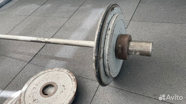 Штанга гриф блины бу