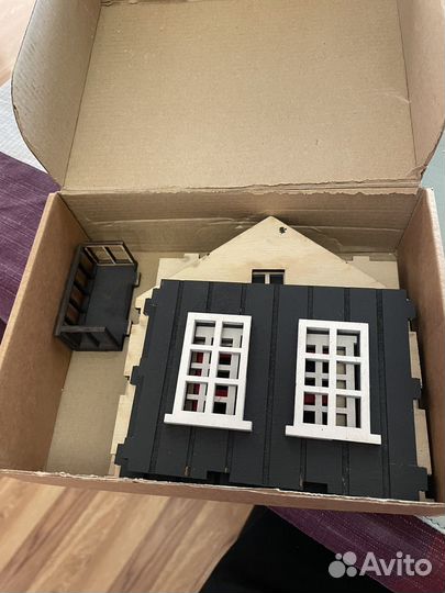 Деревянный конструктор домик