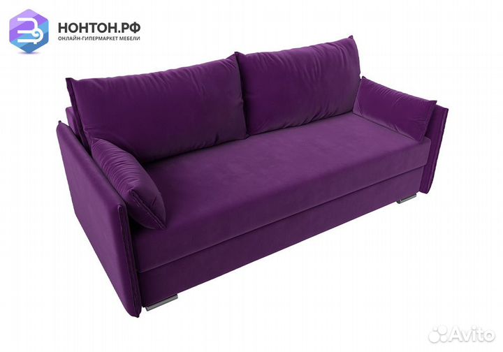 Диван еврокнижка Сайгон микровельвет фиолетовый