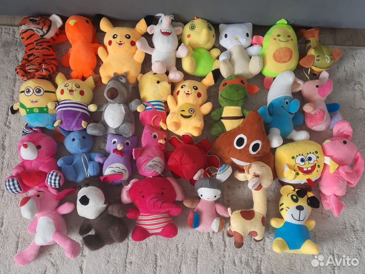 Мягкие игрушки пакетом новые