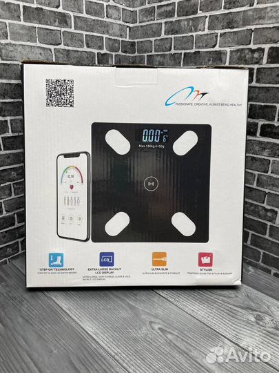 Новые, весы напольные умные с Bluetooth