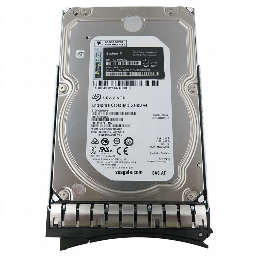 [00YH995] Жесткий Диск Lenovo 2tb Sas 3,5" Hdd 00yh995