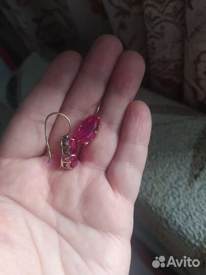 Серьги серебро СССР