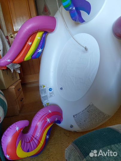 Единорог надувной для плавания большой