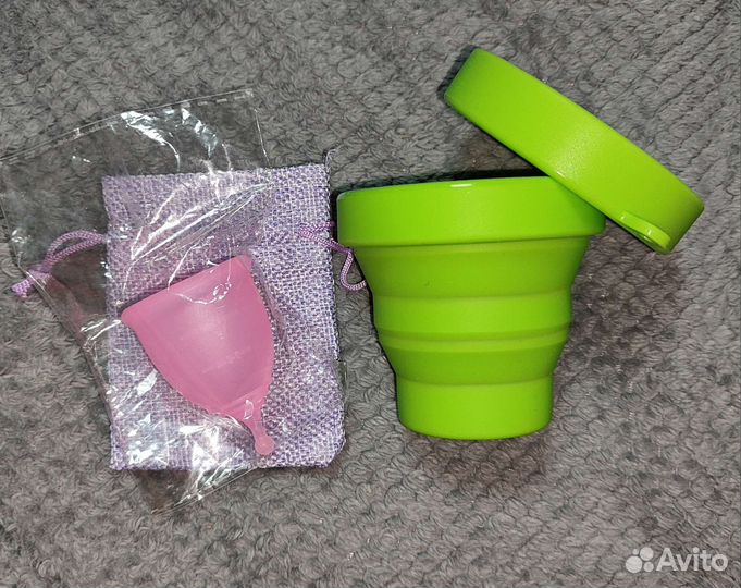 Новая менструальная чаша XS, стакан д/стерилизации