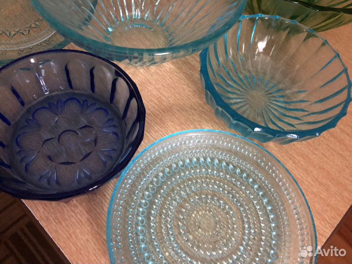 Салатники из цветного стекла СССР